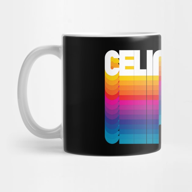 Retro Celine Proud Personalized Name Gift Retro Rainbow Style by Time Travel Style